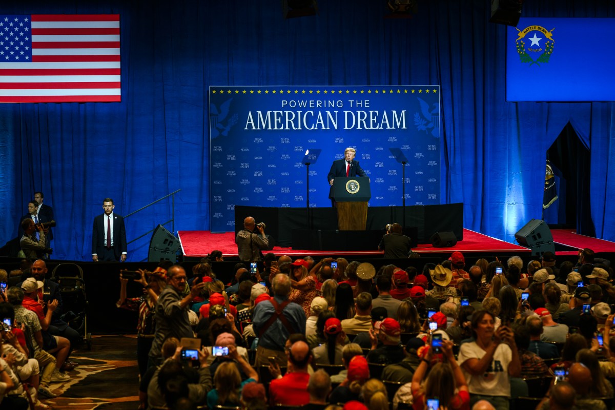 President Donald J. Trump delivers remarks at Red Rock Casino Resort and Spa in Las Vegas, Nevada on Wednesday, August 5, 2026. (Official White House Photo by Daniel Torok)