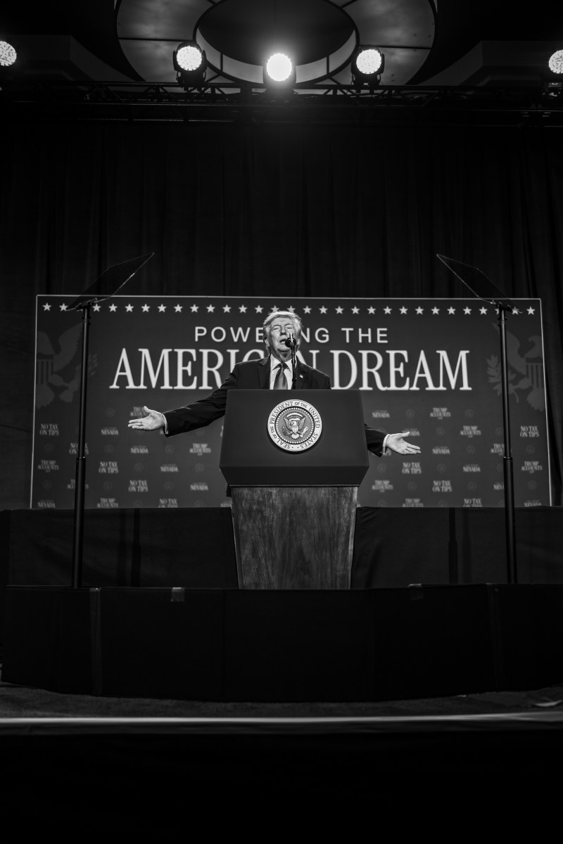 President Donald J. Trump delivers remarks at Red Rock Casino Resort and Spa in Las Vegas, Nevada on Wednesday, August 5, 2026. (Official White House Photo by Daniel Torok)