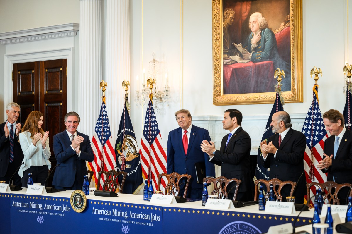 President Donald J. Trump arrives at the U.S. Department of State in Washington, D.C., Friday, August 7, 2026, to attend an American mining industry roundtable. (Official White House Photo by Joyce N. Boghosian)