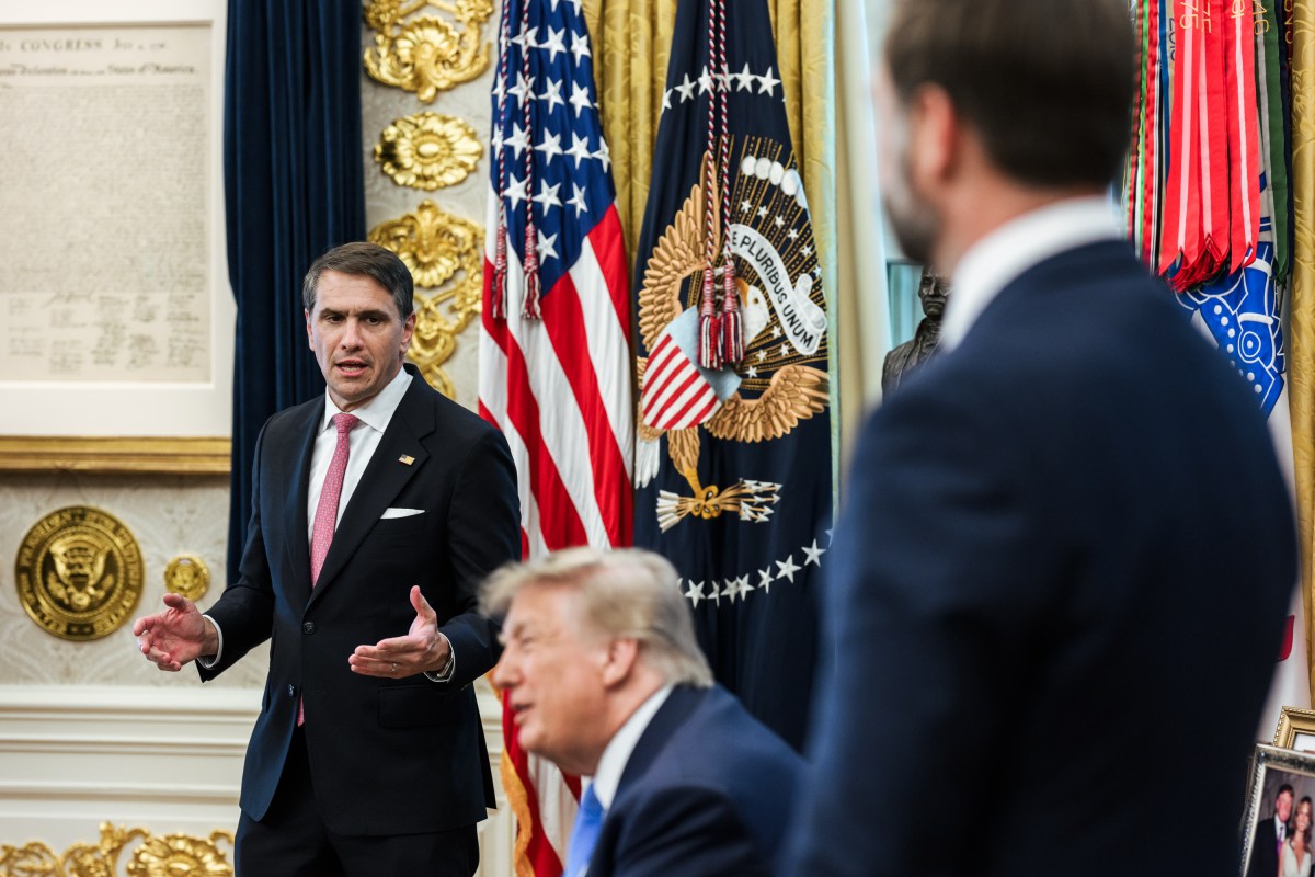President Donald J. Trump participates in the swearing-in ceremony for U.S. Attorney General Todd Blanche in the Oval Office, Monday, August 10, 2026. (Official White House Photo by Daniel Torok)