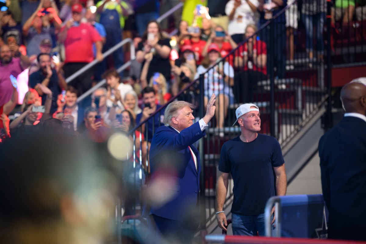 President Donald J. Trump attends the finale of the inaugural Patriot Games youth sports competition at SPIRE Academy in Geneva, Ohio, Tuesday, August 11, 2026. (Official White House Photo by Daniel Torok)