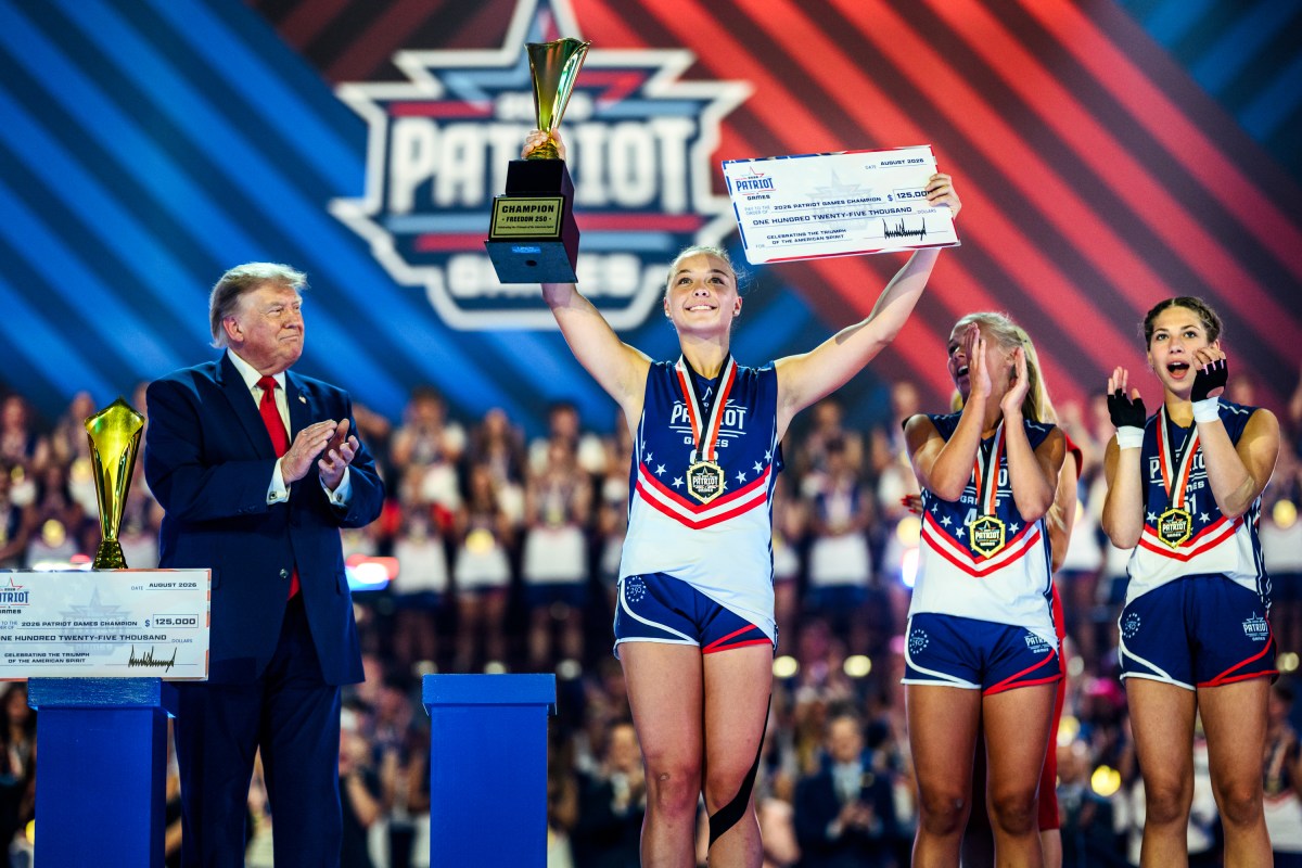 President Donald J. Trump attends the finale of the inaugural Patriot Games youth sports competition at SPIRE Academy in Geneva, Ohio, Tuesday, August 11, 2026. (Official White House Photo by Daniel Torok)