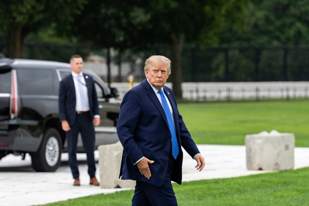 President Donald J. Trump boards Marine One on the Ellipse in Washington, D.C. on Friday, August 14, 2026, en route Joint Base Andrews for a trip to New York and New Jersey. (Official White House Photo by Andrea Hanks)