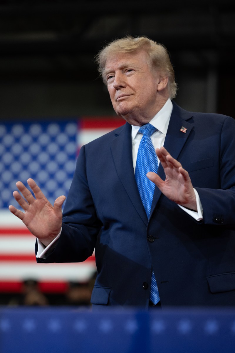 President Donald J. Trump delivers remarks at the David S. Mack Center for Training and Intelligence in Garden City, New York, Friday, August 14, 2026. (Official White House Photo by Molly Riley)