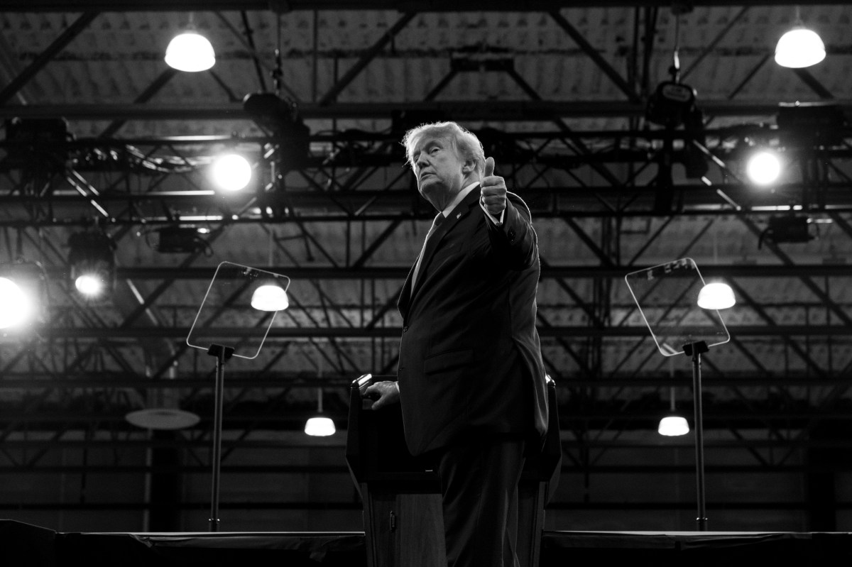 President Donald J. Trump delivers remarks at the David S. Mack Center for Training and Intelligence in Garden City, New York, Friday, August 14, 2026. (Official White House Photo by Molly Riley)