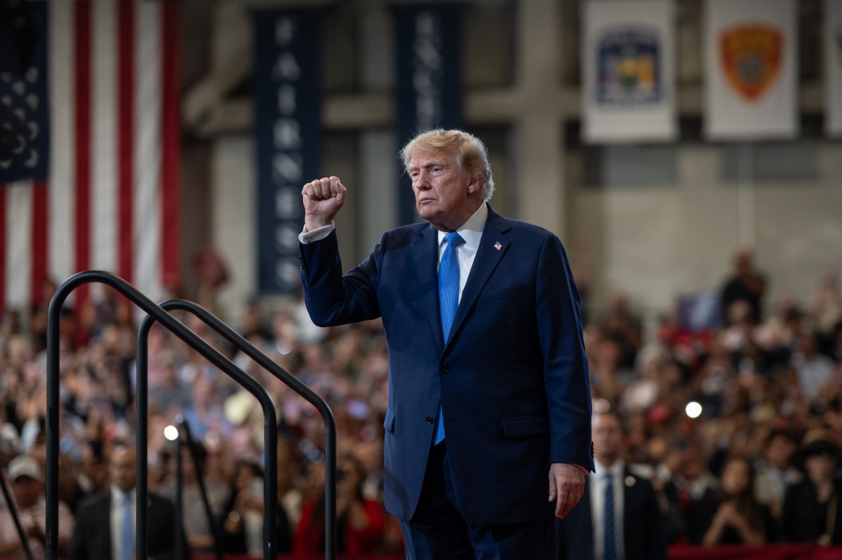 President Donald J. Trump delivers remarks at the David S. Mack Center for Training and Intelligence in Garden City, New York, Friday, August 14, 2026. (Official White House Photo by Molly Riley)