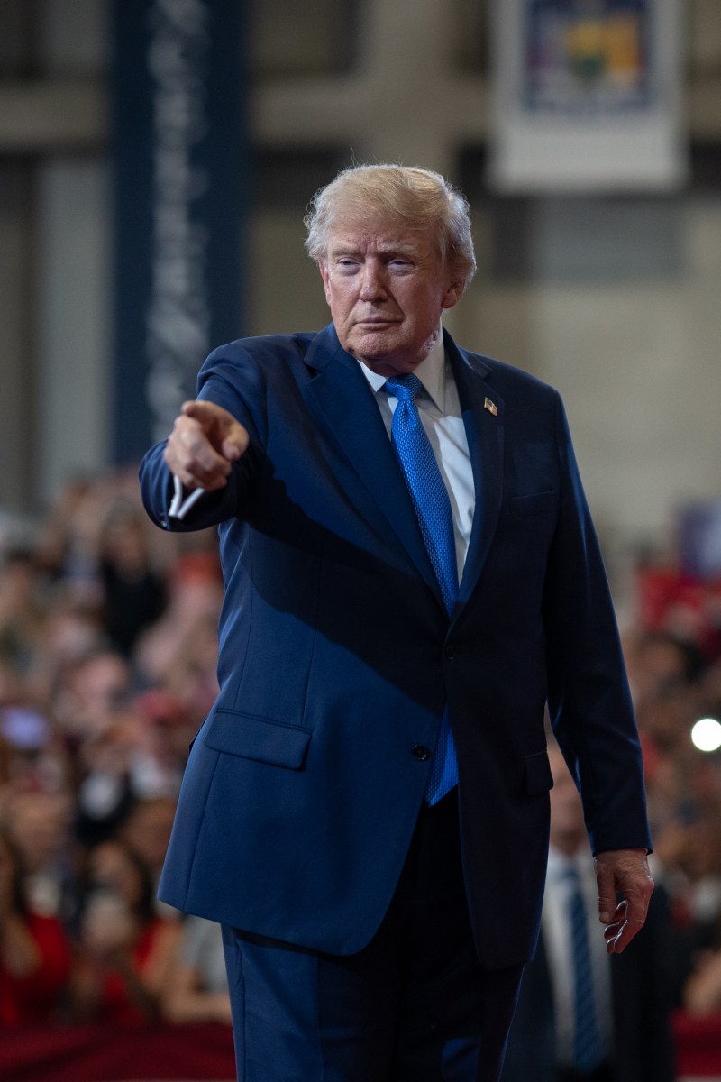 President Donald J. Trump delivers remarks at the David S. Mack Center for Training and Intelligence in Garden City, New York, Friday, August 14, 2026. (Official White House Photo by Molly Riley)