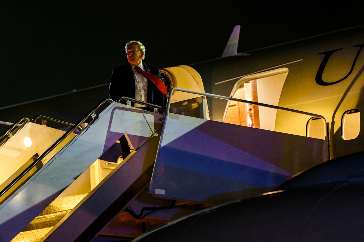 President Donald J. Trump boards Air Force One at Myrtle Beach International Airport after attending a rally for U.S. Sen. Darline Graham (R-SC) in Myrtle Beach, South Carolina, Friday, August 21, 2026. (Official White House Photo by Molly Riley)