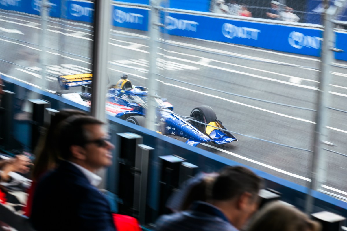 President Donald J. Trump and First Lady Melania Trump watch the Freedom 250 Grand Prix Race in Washington, D.C., Sunday, August 23, 2026. (Official White House Photo by Daniel Torok)