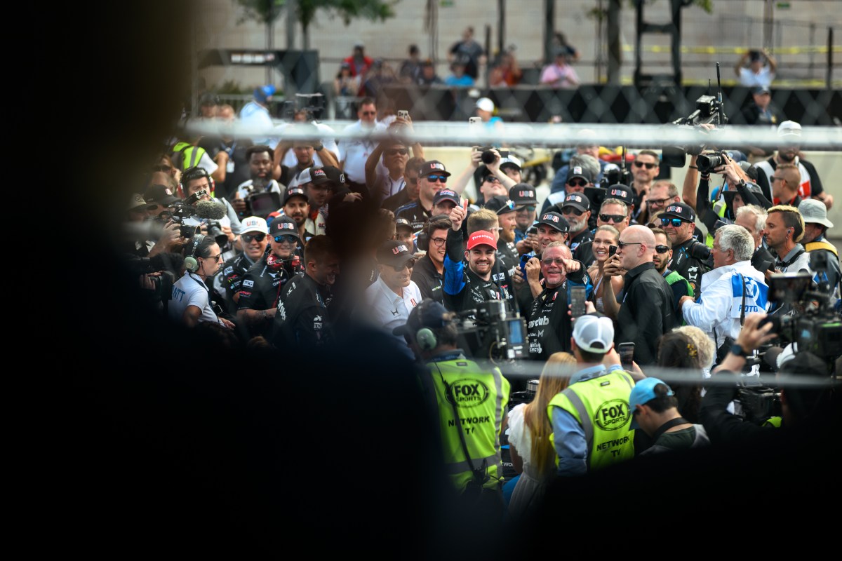 President Donald J. Trump and First Lady Melania Trump watch the Freedom 250 Grand Prix Race in Washington, D.C., Sunday, August 23, 2026. (Official White House Photo by Daniel Torok)