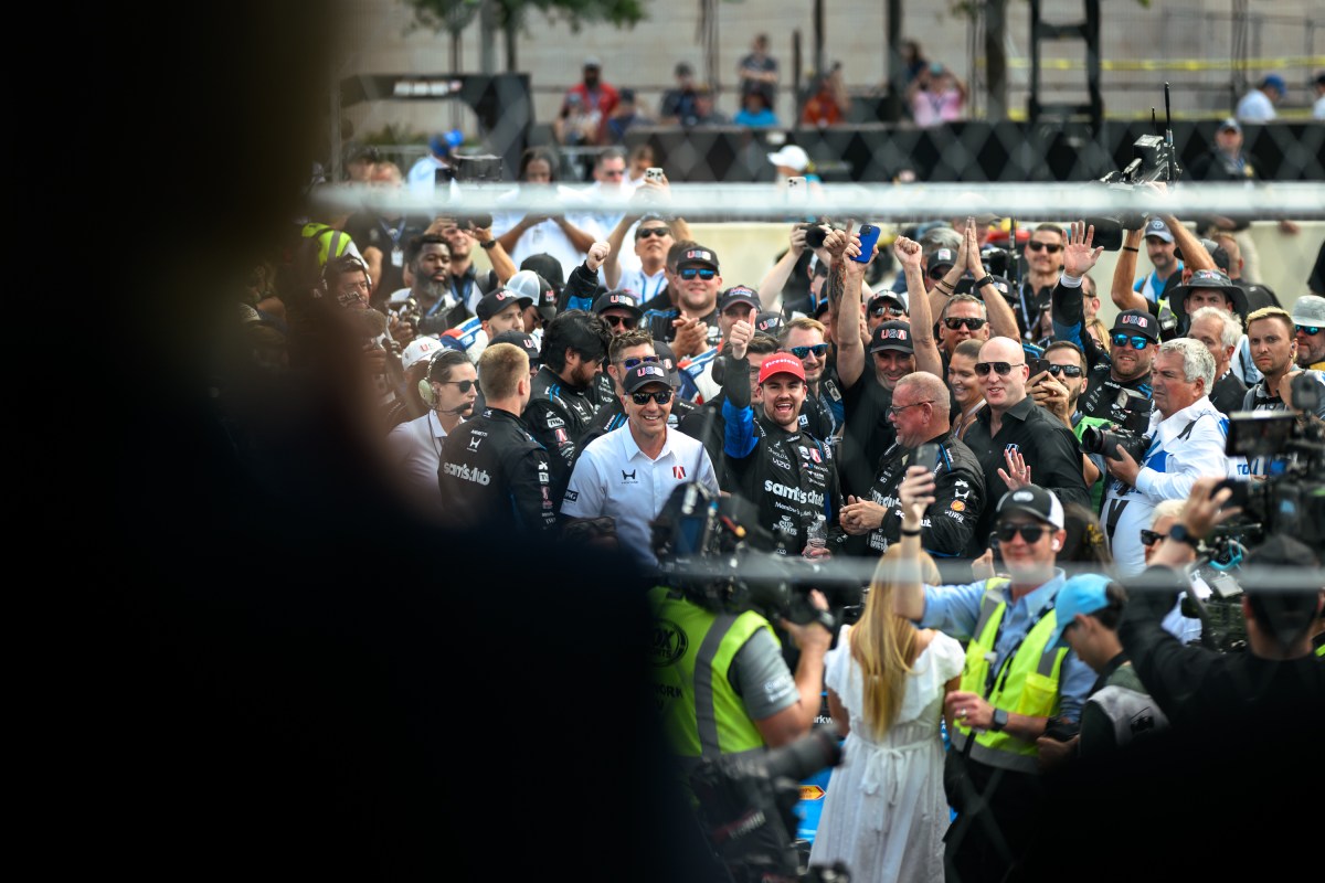President Donald J. Trump and First Lady Melania Trump watch the Freedom 250 Grand Prix Race in Washington, D.C., Sunday, August 23, 2026. (Official White House Photo by Daniel Torok)