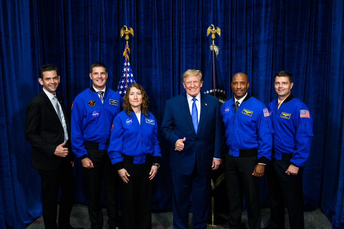 President Donald J. Trump participates in a photo line at the NASA Johnson Space Center, Friday, August 28, 2026, in Houston, Texas. (Official White House Photo by Daniel Torok)