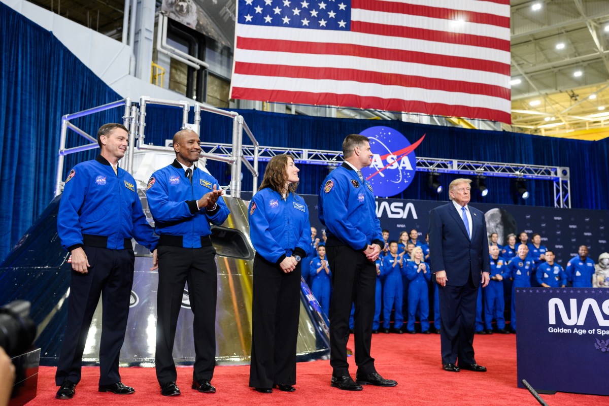 President Donald J. Trump participates in a Congressional Space Medal of Honor Ceremony at the NASA Johnson Space Center, Friday, August 28, 2026, in Houston, Texas. (Official White House Photo by Daniel Torok)
