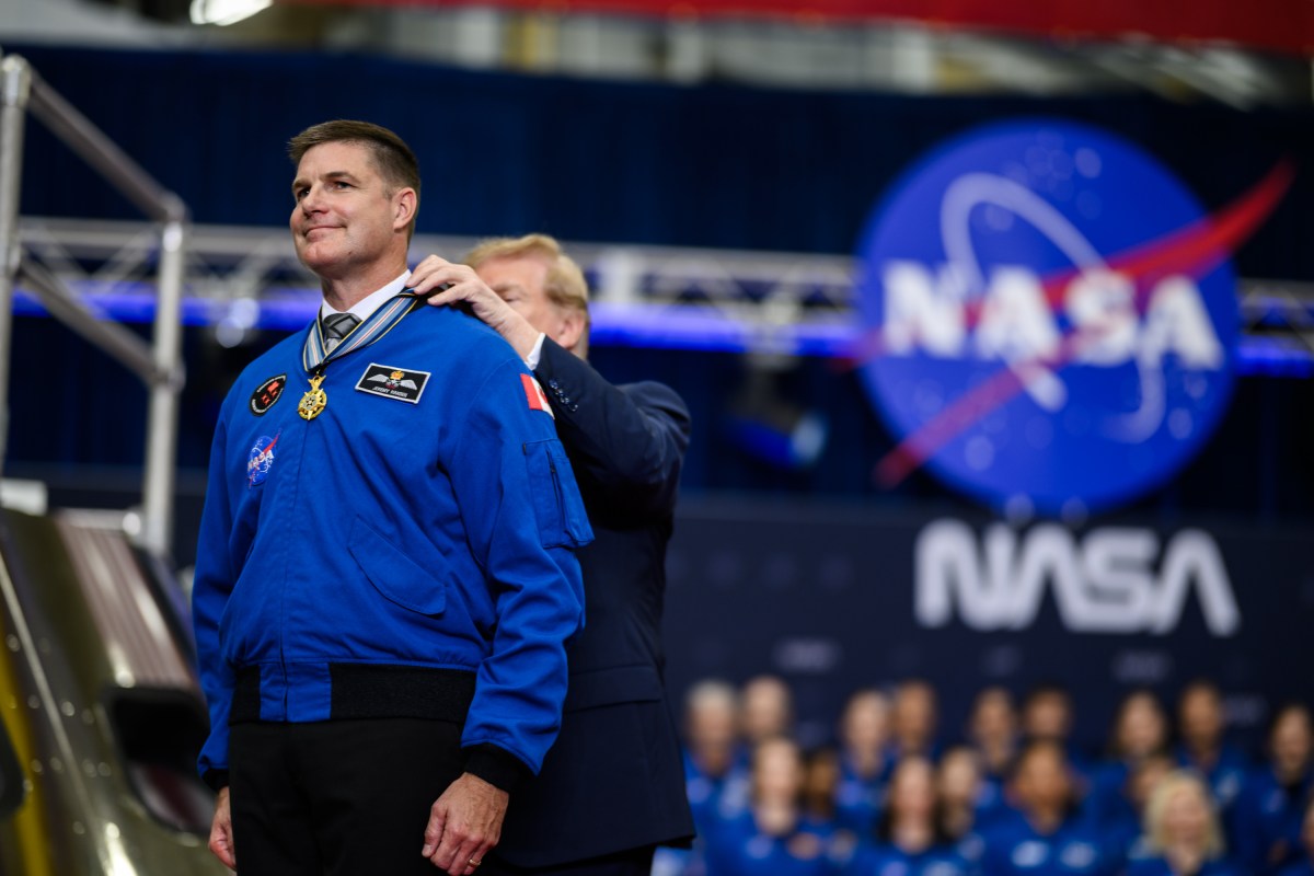 President Donald J. Trump participates in a Congressional Space Medal of Honor Ceremony at the NASA Johnson Space Center, Friday, August 28, 2026, in Houston, Texas. (Official White House Photo by Daniel Torok)