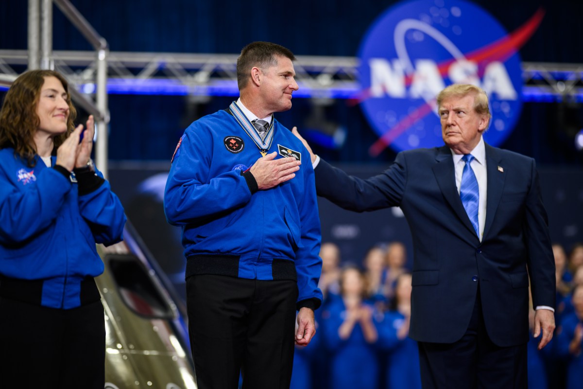 President Donald J. Trump participates in a Congressional Space Medal of Honor Ceremony at the NASA Johnson Space Center, Friday, August 28, 2026, in Houston, Texas. (Official White House Photo by Daniel Torok)