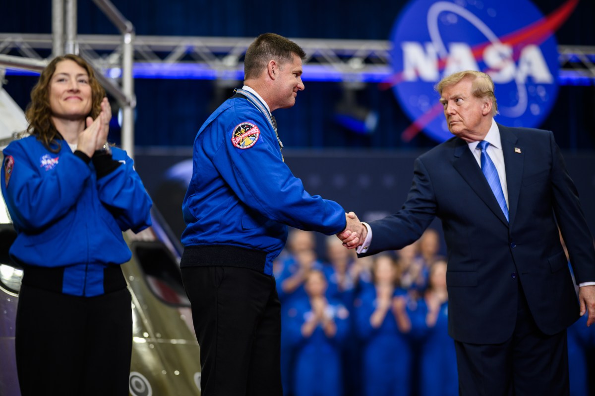 President Donald J. Trump participates in a Congressional Space Medal of Honor Ceremony at the NASA Johnson Space Center, Friday, August 28, 2026, in Houston, Texas. (Official White House Photo by Daniel Torok)