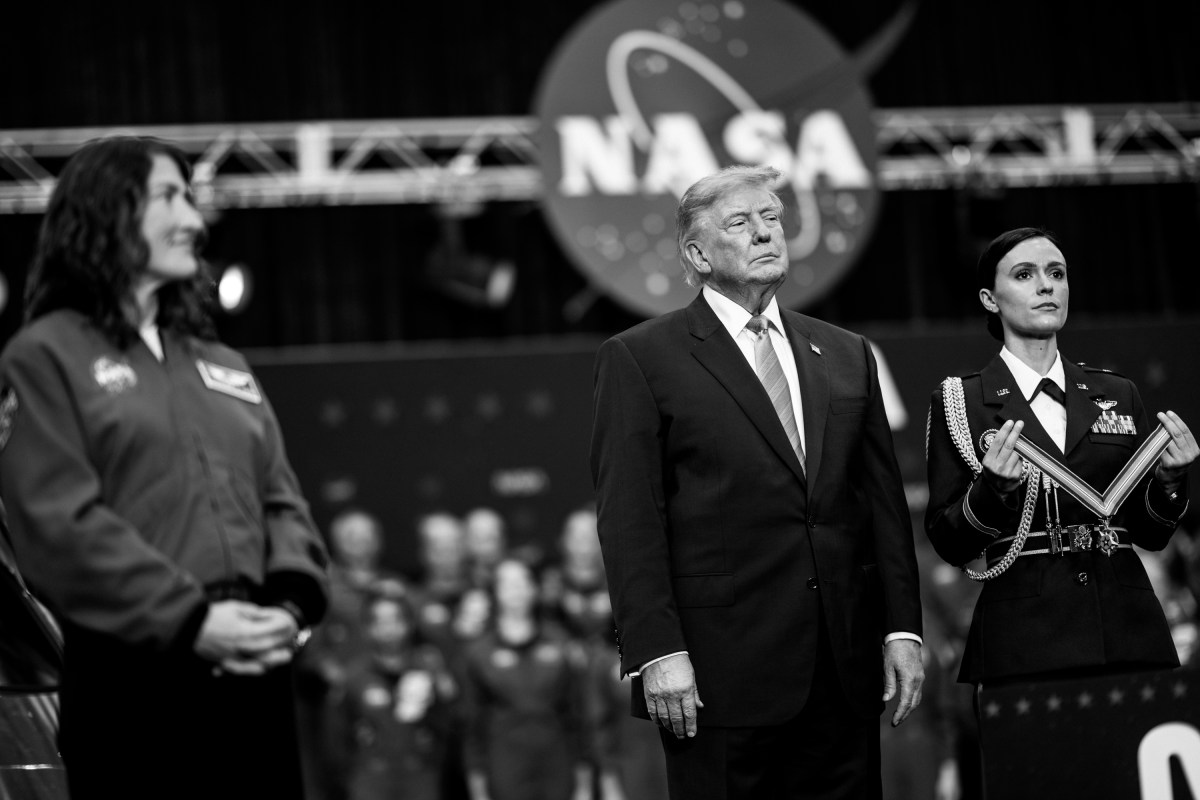 President Donald J. Trump participates in a Congressional Space Medal of Honor Ceremony at the NASA Johnson Space Center, Friday, August 28, 2026, in Houston, Texas. (Official White House Photo by Daniel Torok)