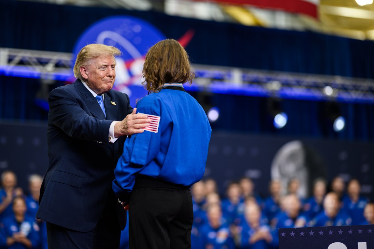 President Donald J. Trump participates in a Congressional Space Medal of Honor Ceremony at the NASA Johnson Space Center, Friday, August 28, 2026, in Houston, Texas. (Official White House Photo by Daniel Torok)