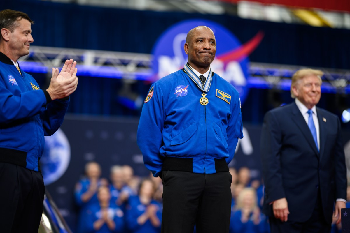 President Donald J. Trump participates in a Congressional Space Medal of Honor Ceremony at the NASA Johnson Space Center, Friday, August 28, 2026, in Houston, Texas. (Official White House Photo by Daniel Torok)