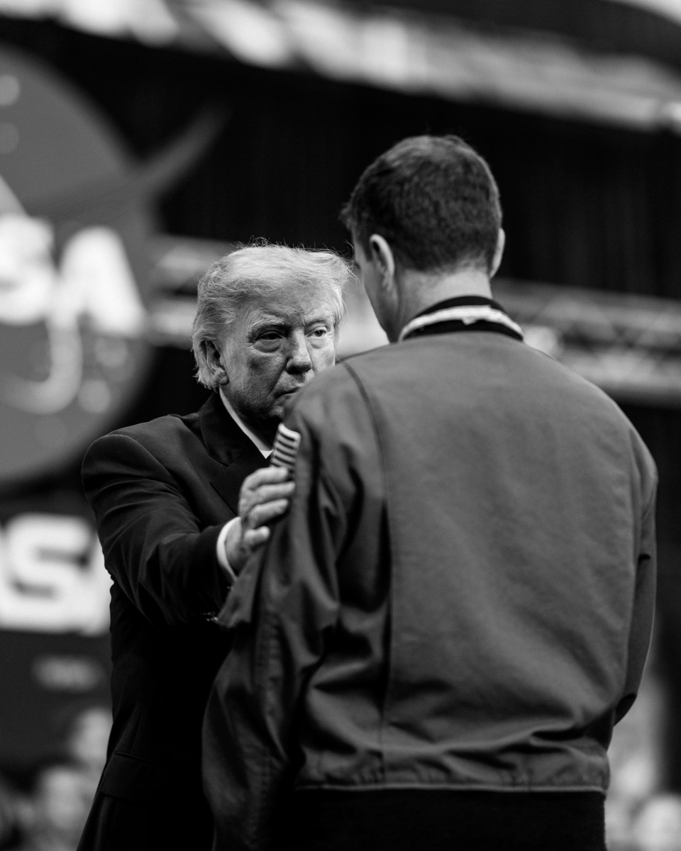 President Donald J. Trump participates in a Congressional Space Medal of Honor Ceremony at the NASA Johnson Space Center, Friday, August 28, 2026, in Houston, Texas. (Official White House Photo by Daniel Torok)
