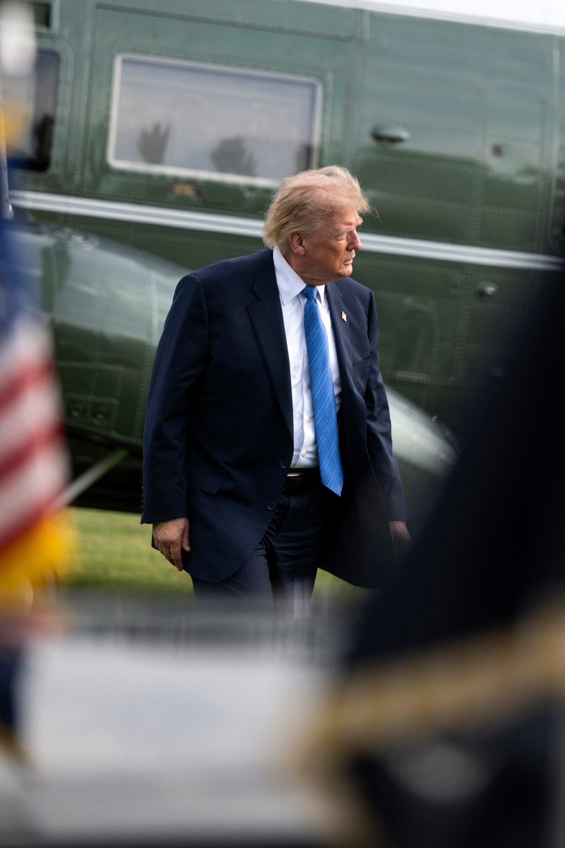 President Donald Trump disembarks Marine One on the Ellipse near the White House, Friday, August 28, 2026, in Washington D.C., on his return from Houston, Texas. (Official White House Photo by Joyce N. Boghosian)
