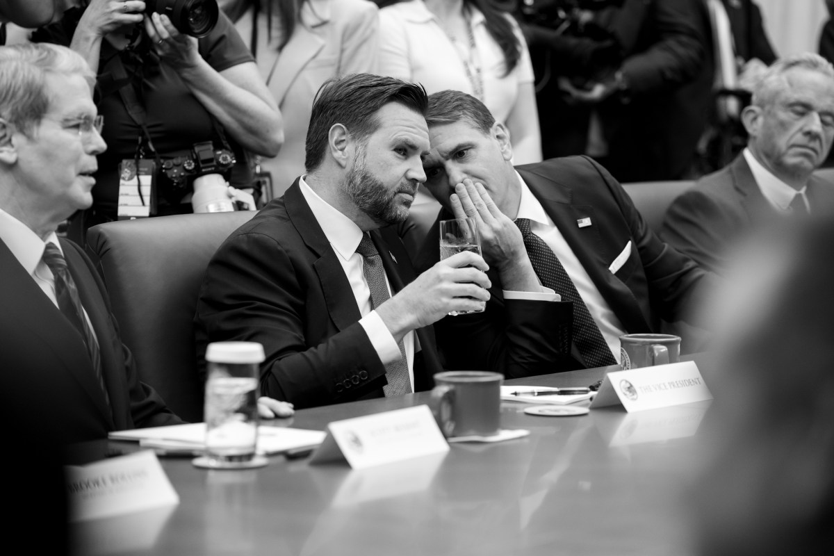 Vice President JD Vance attends cabinet Meeting at Camp David, Maryland on Friday, July 31, 2026. (Official White House Photo by Emily J. Higgins.)