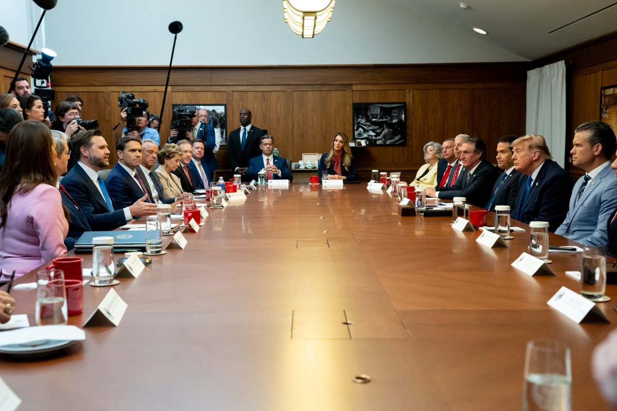 Vice President JD Vance attends cabinet Meeting at Camp David, Maryland on Friday, July 31, 2026. (Official White House Photo by Emily J. Higgins.)