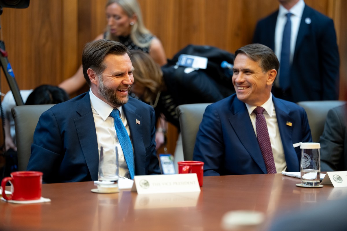 Vice President JD Vance attends cabinet Meeting at Camp David, Maryland on Friday, July 31, 2026. (Official White House Photo by Emily J. Higgins.)