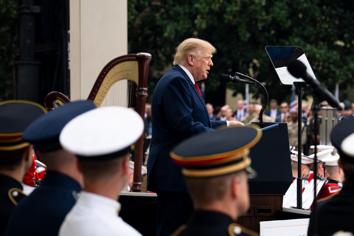 President Donald J. Trump and First Lady Melania Trump attend a ceremony at the Pentagon in observance of the 25th anniversary of the 9/11 terror attacks, Friday, September 11, 2026. (Official White House Photo by Andrea Hanks)