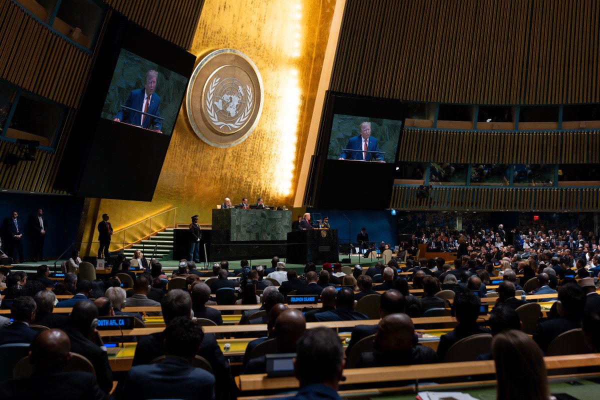 First Lady Melania Trump attends President Donald J. Trump’s remarks to the 80th session of the United Nations General Assembly, Tuesday, September 22, 2026, at U.N. Headquarters in New York City. (Official White House Photo by Andrea Hanks)