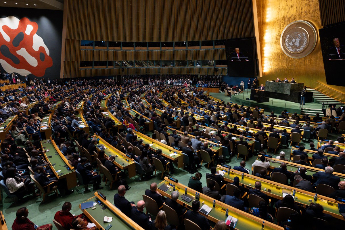 First Lady Melania Trump attends President Donald J. Trump’s remarks to the 80th session of the United Nations General Assembly, Tuesday, September 22, 2026, at U.N. Headquarters in New York City. (Official White House Photo by Andrea Hanks)