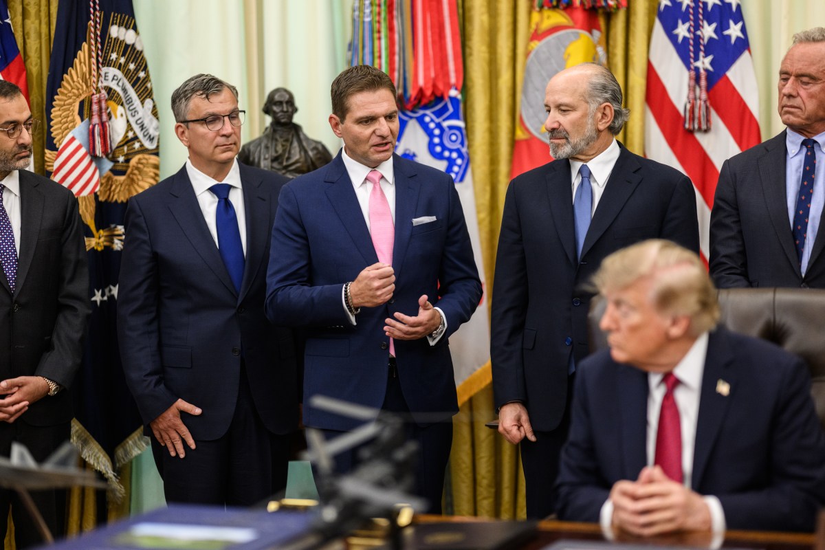 President Donald J. Trump participates in a Most Favored Nation Drug Pricing for American Patients announcement, Monday, August 31, 2026, in the Oval Office at the White House. (Official White House Photo by Molly Riley)