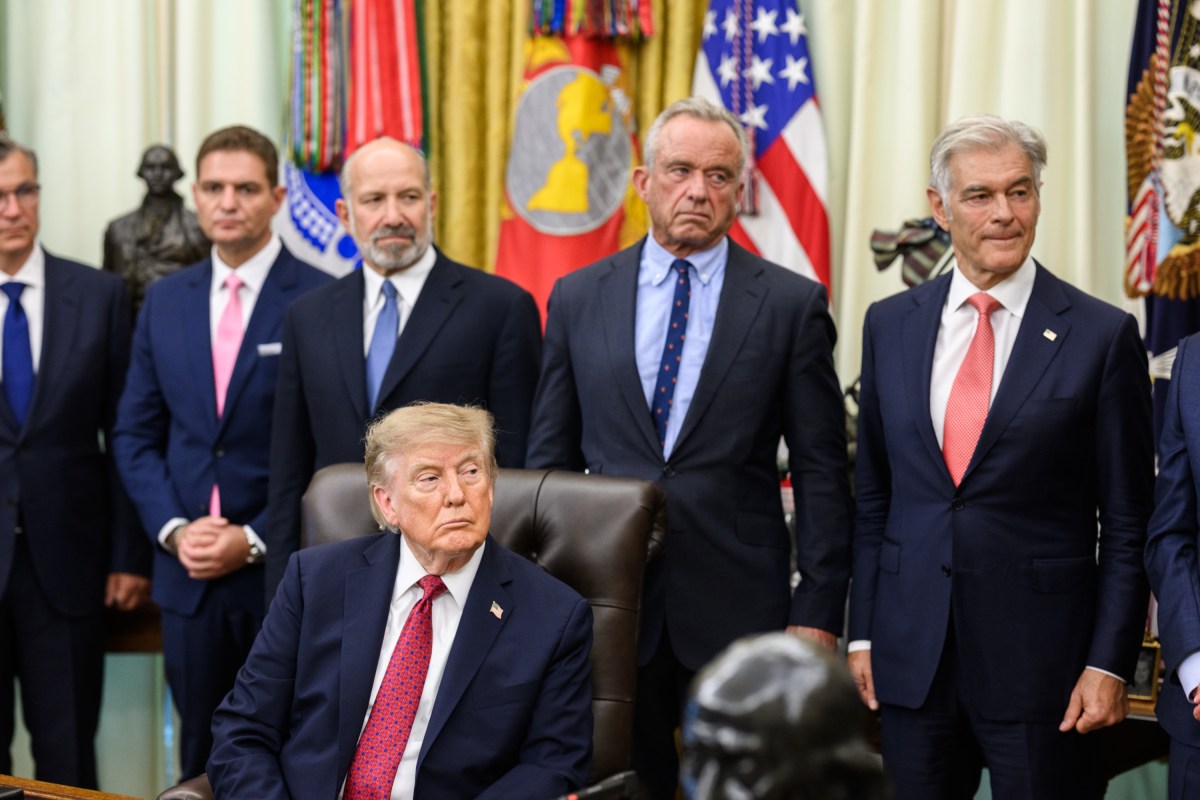 President Donald J. Trump participates in a Most Favored Nation Drug Pricing for American Patients announcement, Monday, August 31, 2026, in the Oval Office at the White House. (Official White House Photo by Molly Riley)