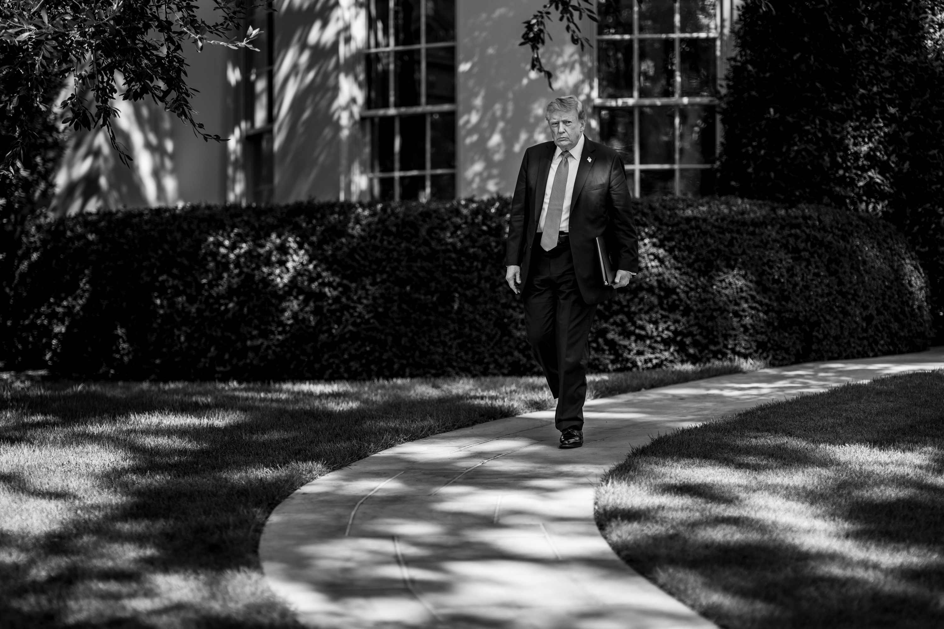 President Trump at the 'Steel Across America' 9/11 tribute event on the White House Ellipse