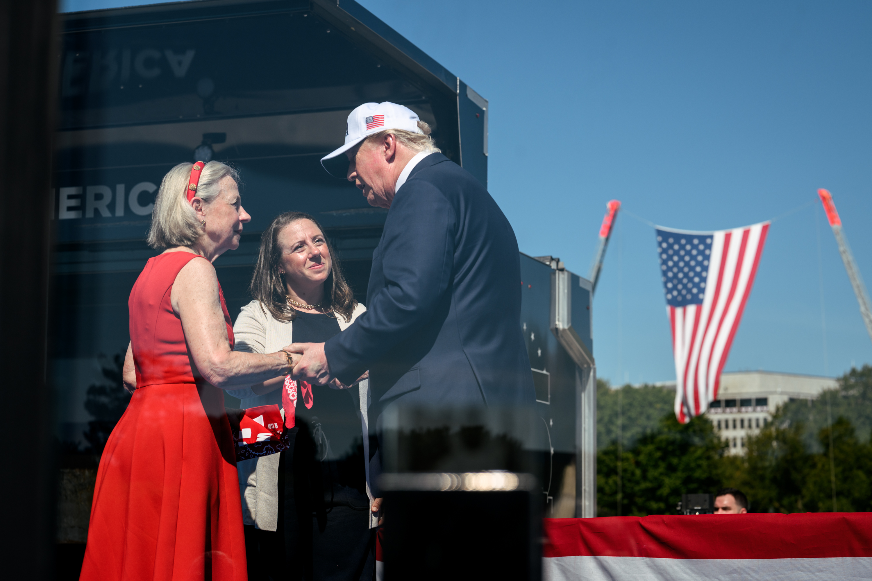 President Donald J. Trump participates in a Steel Across America event commemorating the 25th anniversary of the September 11 terrorist attacks, Tuesday, September 8, 2026, on the Ellipse in Washington, D.C. (Official White House Photo by Daniel Torok)