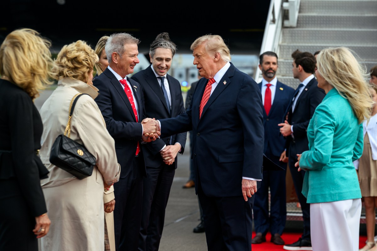 President Donald J. Trump disembarks Air Force One at Dublin Airport, Ireland on Saturday, September 12, 2026. (Official White House Photo by Daniel Torok)