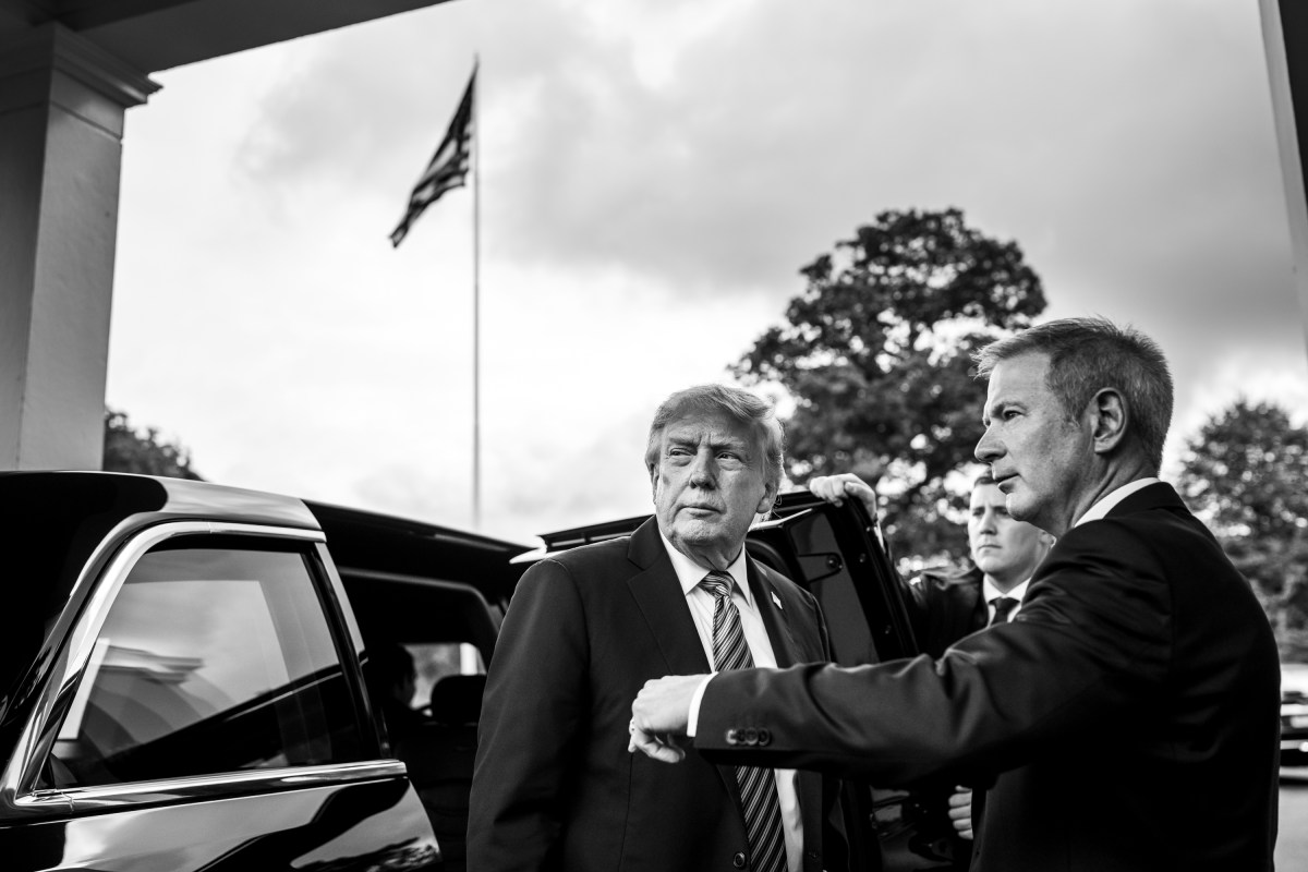 President Donald J. Trump greets U.S. Ambassador to Ireland Edward Walsh and Lynn Walsh at Deerfield Residence, the official residence of the U.S. Ambassador to Ireland, Saturday, September 12, 2026, in Dublin. (Official White House Photo by Daniel Torok)