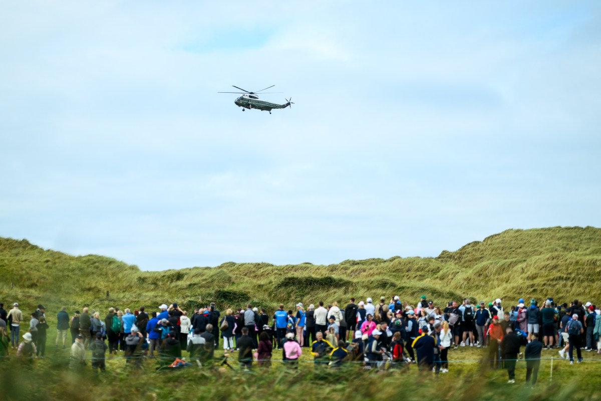President Donald J. Trump disembarks Marine One at Trump International Golf Links and Hotel in Doonbeg, County Clare, Ireland, Saturday, September 12, 2026. (Official White House Photo by Daniel Torok)