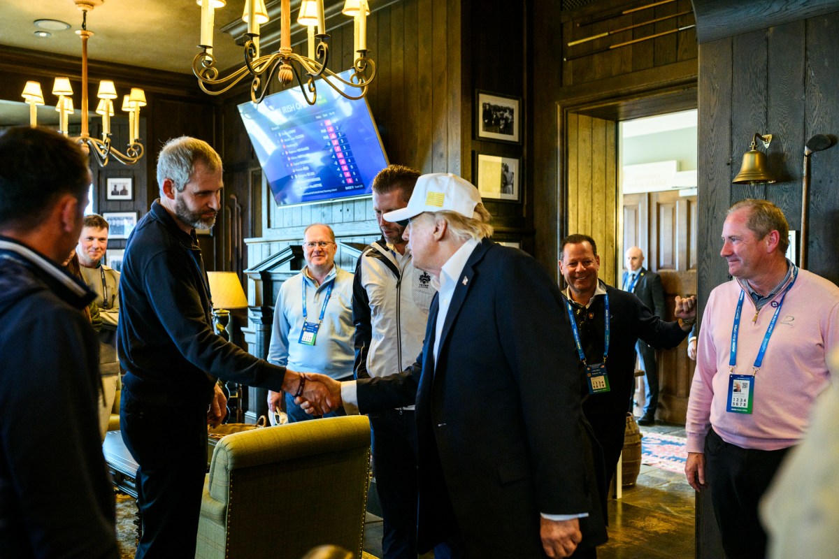 President Donald J. Trump arrives at Trump International Golf Links and Hotel in Doonbeg, County Clare, Ireland, Saturday, September 12, 2026. (Official White House Photo by Daniel Torok)