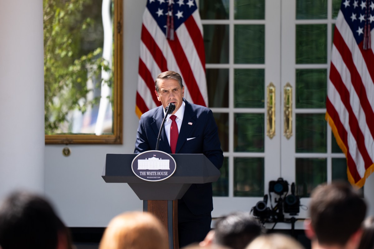 Attorney General, Todd Blanche, holds a press briefing in the Rose Garden of the White House, Tuesday, September 15, 2026. (Official White House Photo by Cashen Turner)