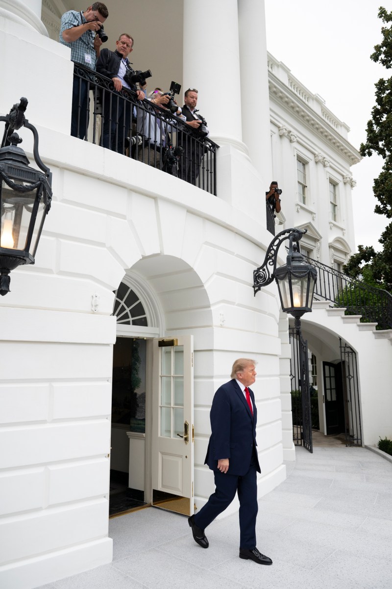 President Donald J. Trump participates in a ribbon-cutting ceremony for the new helipad on the South Lawn of the White House, Monday, September 21, 2026. (Official White House Photo by Joyce N. Boghosian)