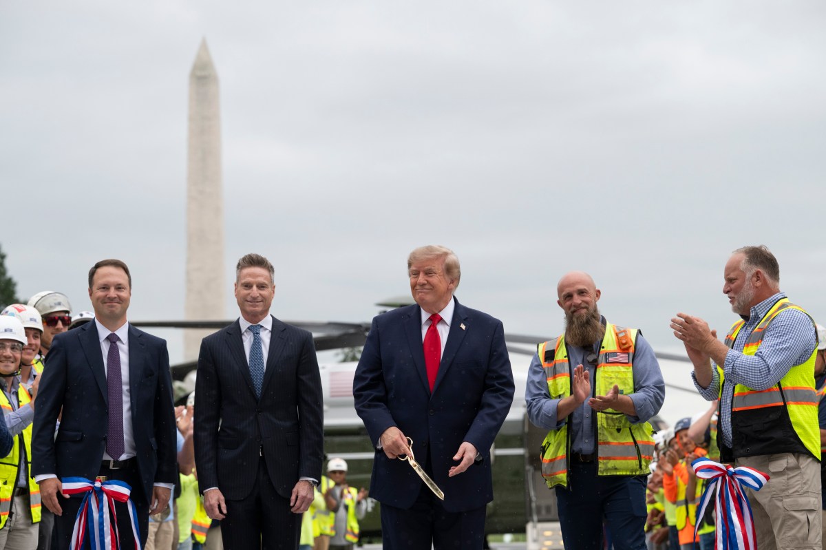 President Donald J. Trump participates in a ribbon-cutting ceremony for the new helipad on the South Lawn of the White House, Monday, September 21, 2026. (Official White House Photo by Joyce N. Boghosian)
