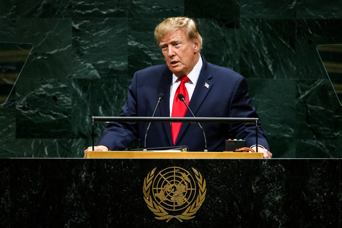 President Donald J. Trump delivers remarks to the 81st session of the United Nations General Assembly, Tuesday, September 22, 2026, at U.N. Headquarters in New York City. (Official White House Photo by Daniel Torok)