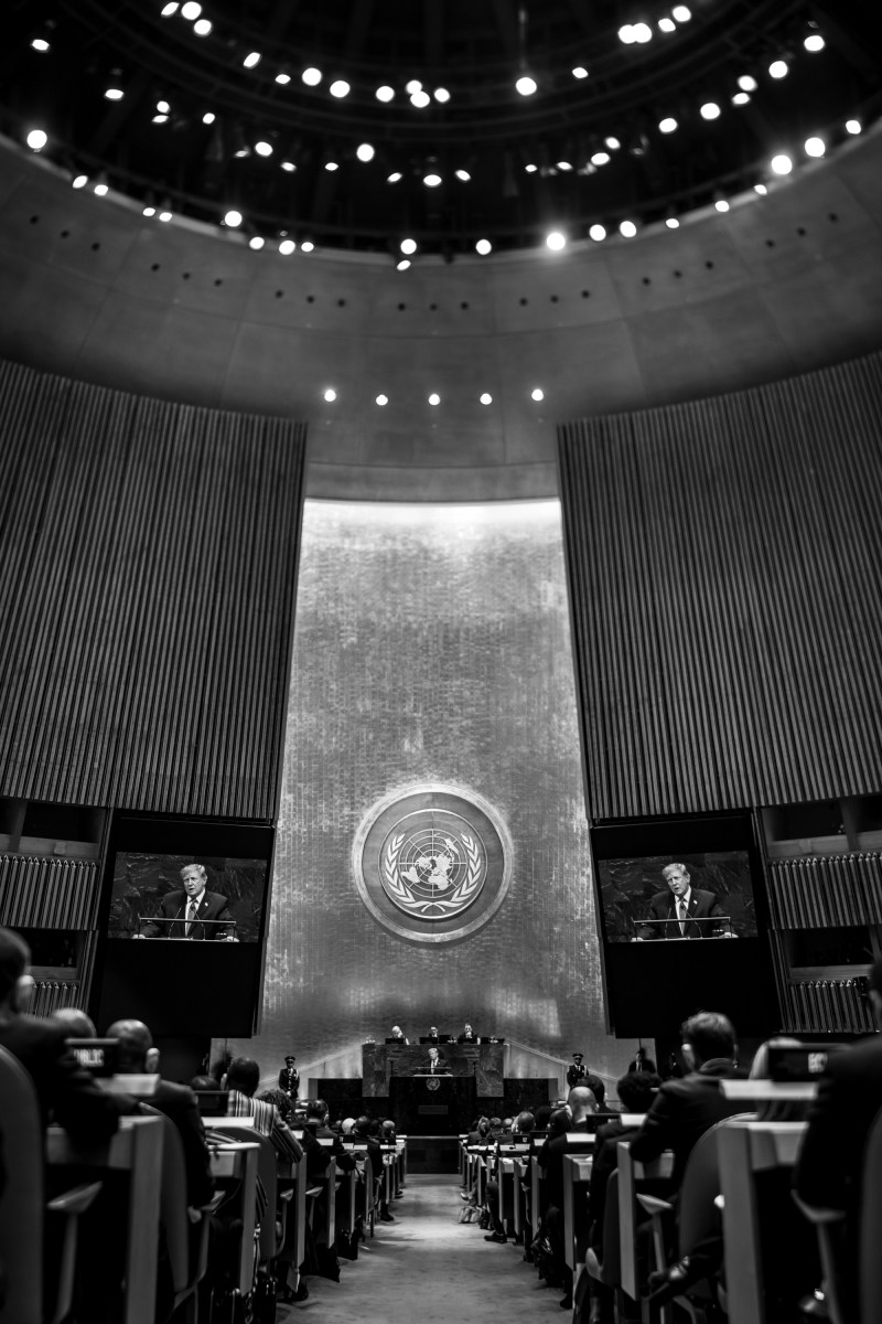President Donald J. Trump delivers remarks to the 81st session of the United Nations General Assembly, Tuesday, September 22, 2026, at U.N. Headquarters in New York City. (Official White House Photo by Daniel Torok)