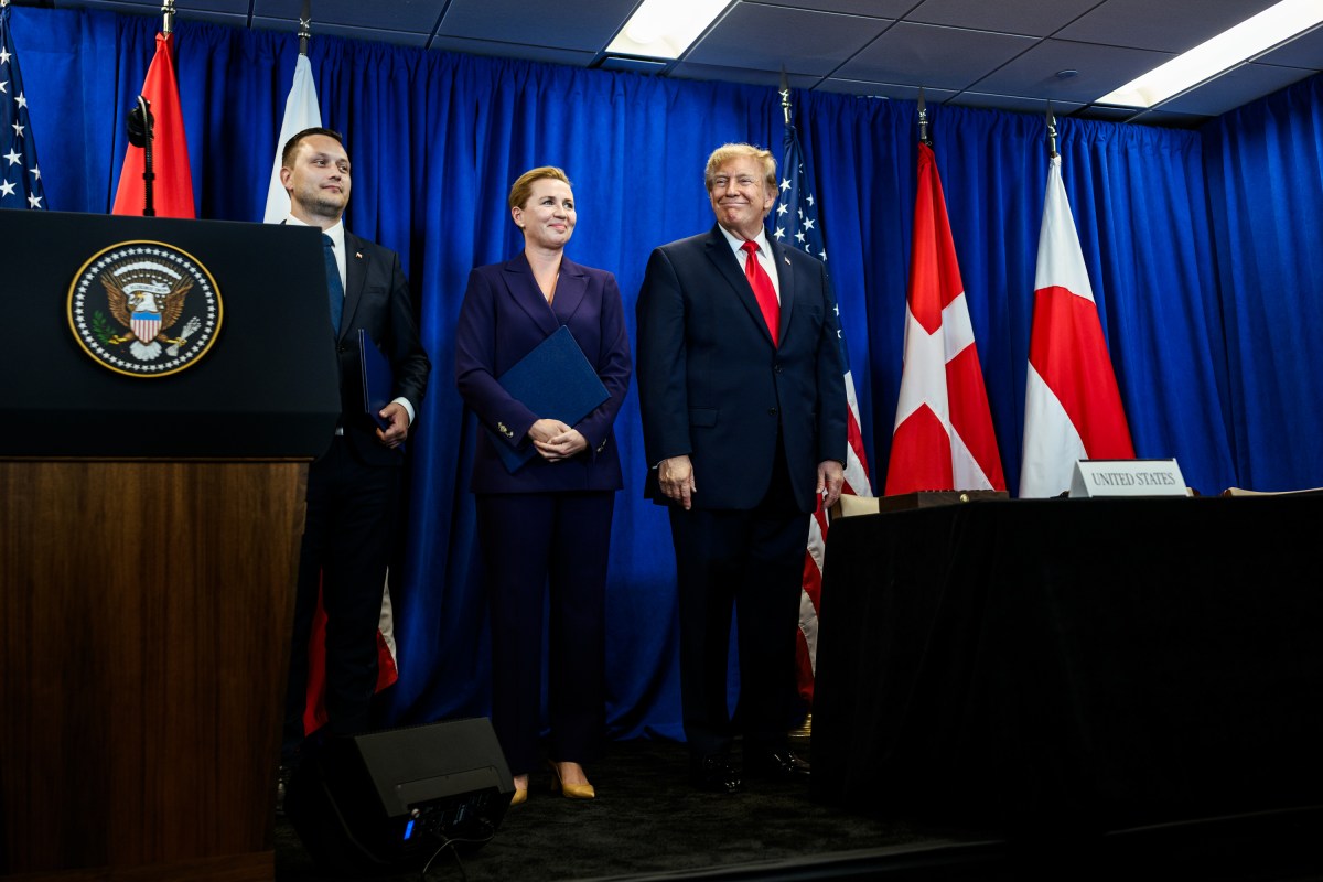 President Donald J. Trump participates in a trilateral signing ceremony with Prime Minister Mette Frederiksen of Denmark and Prime Minister Jans-Frederik Nielsen of Greenland, Tuesday, September 22, 2026, at United Nations Headquarters in New York City. (Official White House Photo by Daniel Torok)