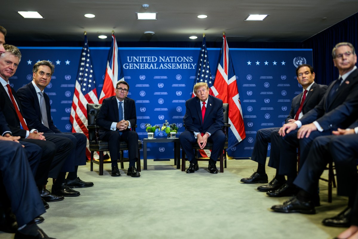 President Donald J. Trump participates in a bilateral meeting with U.K. Prime Minister Andy Burnham, Tuesday, September 22, 2026, at United Nations Headquarters in New York City. (Official White House Photo by Daniel Torok)