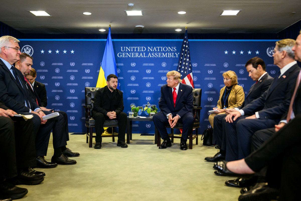 President Donald J. Trump participates in a bilateral meeting with Ukraine’s President Volodymyr Zelenskyy at the United Nations Headquarters in New York City, Tuesday, September 22, 2026. (Official White House Photo by Daniel Torok)