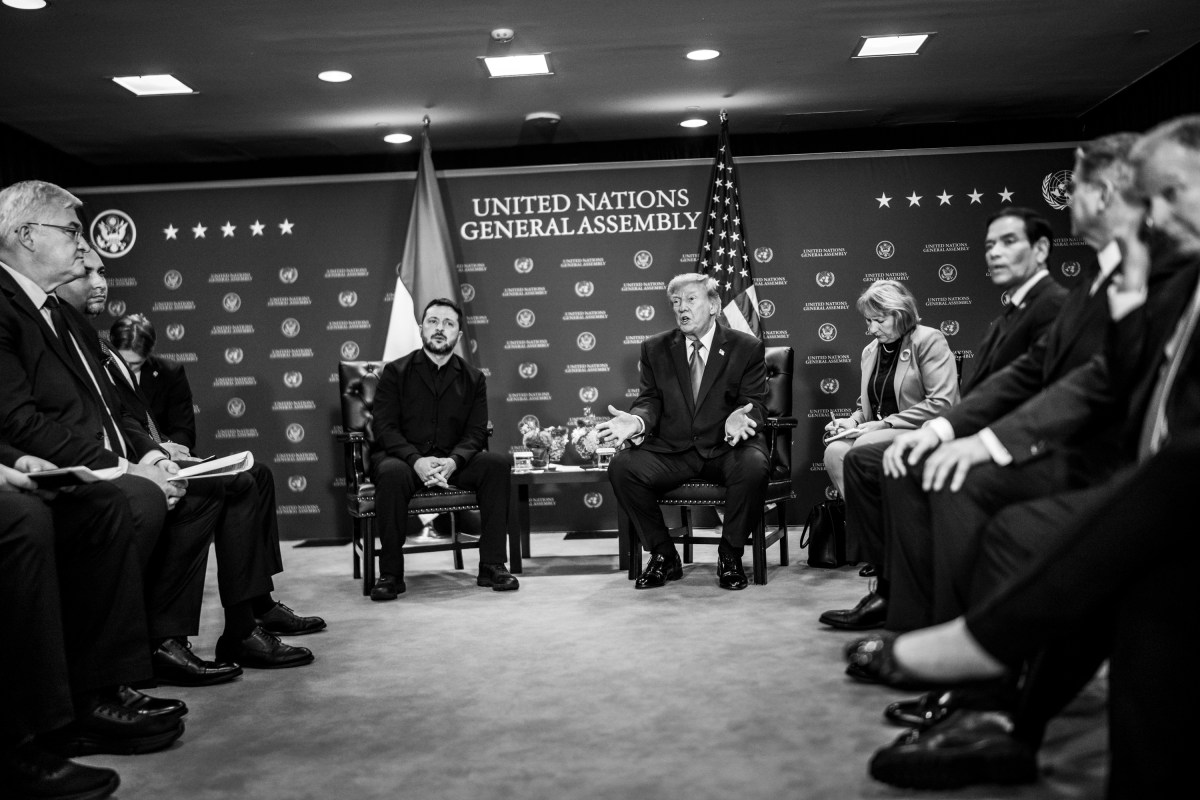 President Donald J. Trump participates in a bilateral meeting with Ukraine’s President Volodymyr Zelenskyy at the United Nations Headquarters in New York City, Tuesday, September 22, 2026. (Official White House Photo by Daniel Torok)