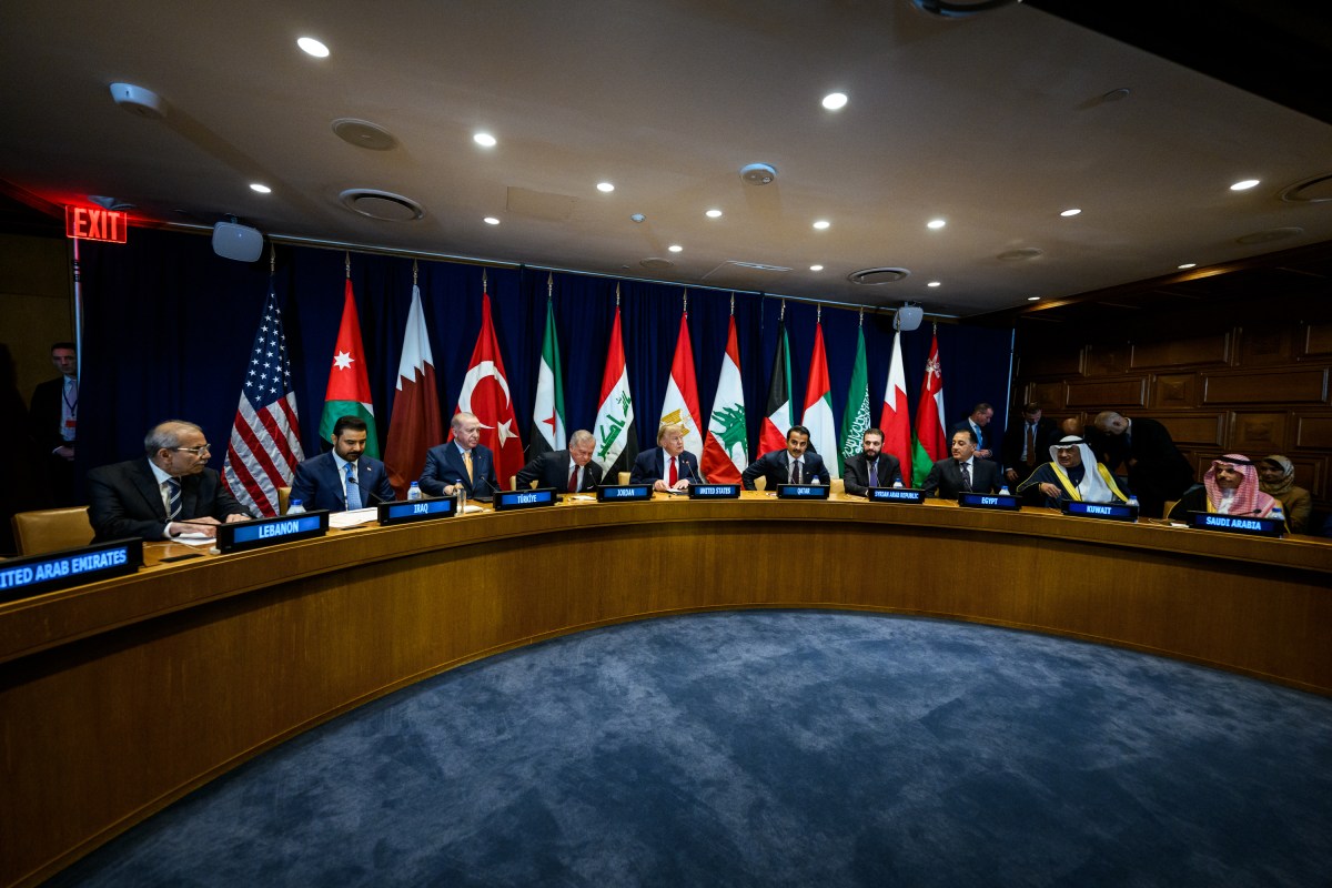 President Donald J. Trump participates in a multilateral meeting with Gulf Cooperation Council leaders at the United Nations Headquarters in New York City, Tuesday, September 22, 2026. (Official White House Photo by Daniel Torok)