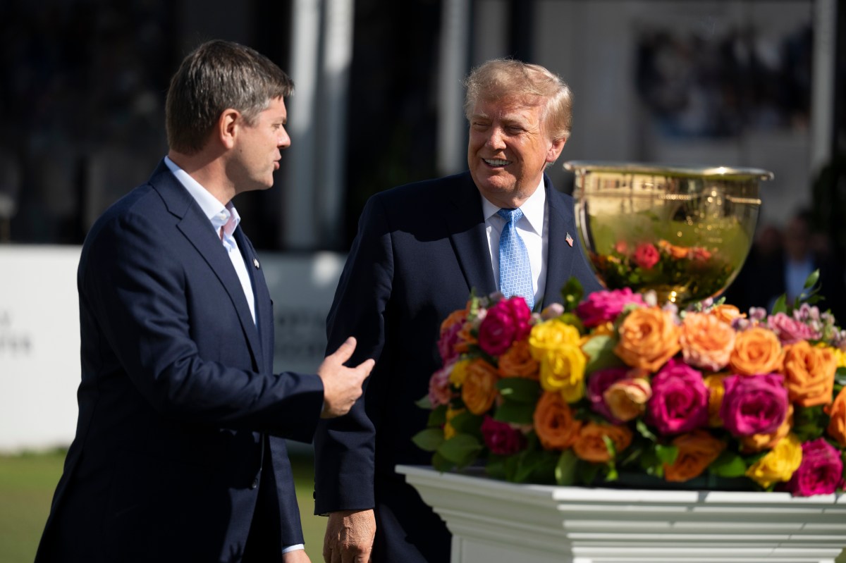 President Donald J. Trump attends the President’s Cup Official Ceremony on Sunday, September 27, 2026, at Medinah Country Club in Medinah, Illinois. (Official White House photo by Joyce N. Boghosian)